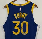 Stephen Curry "3pt King" Signed Warriors NBA Nike ADV Authentic Jersey USASM BAS