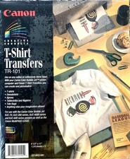 Canon T-Shirt Transfers 10 Sheets 8.5"x11" Creative Products TR-101 ~ NEW