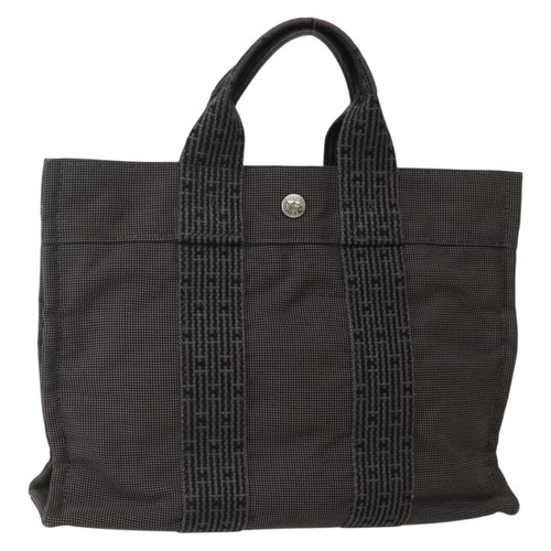 Hermes Fourre-Tout Herline Fourre-Tout Herline Gray Canvas Bag