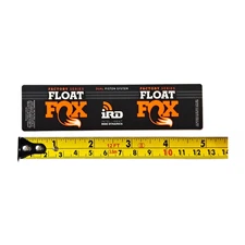 Fox Shox FLOAT DPS iRD Factory Decal 024-02-598 -(Black/Wht/Orange) 124mm x 30mm