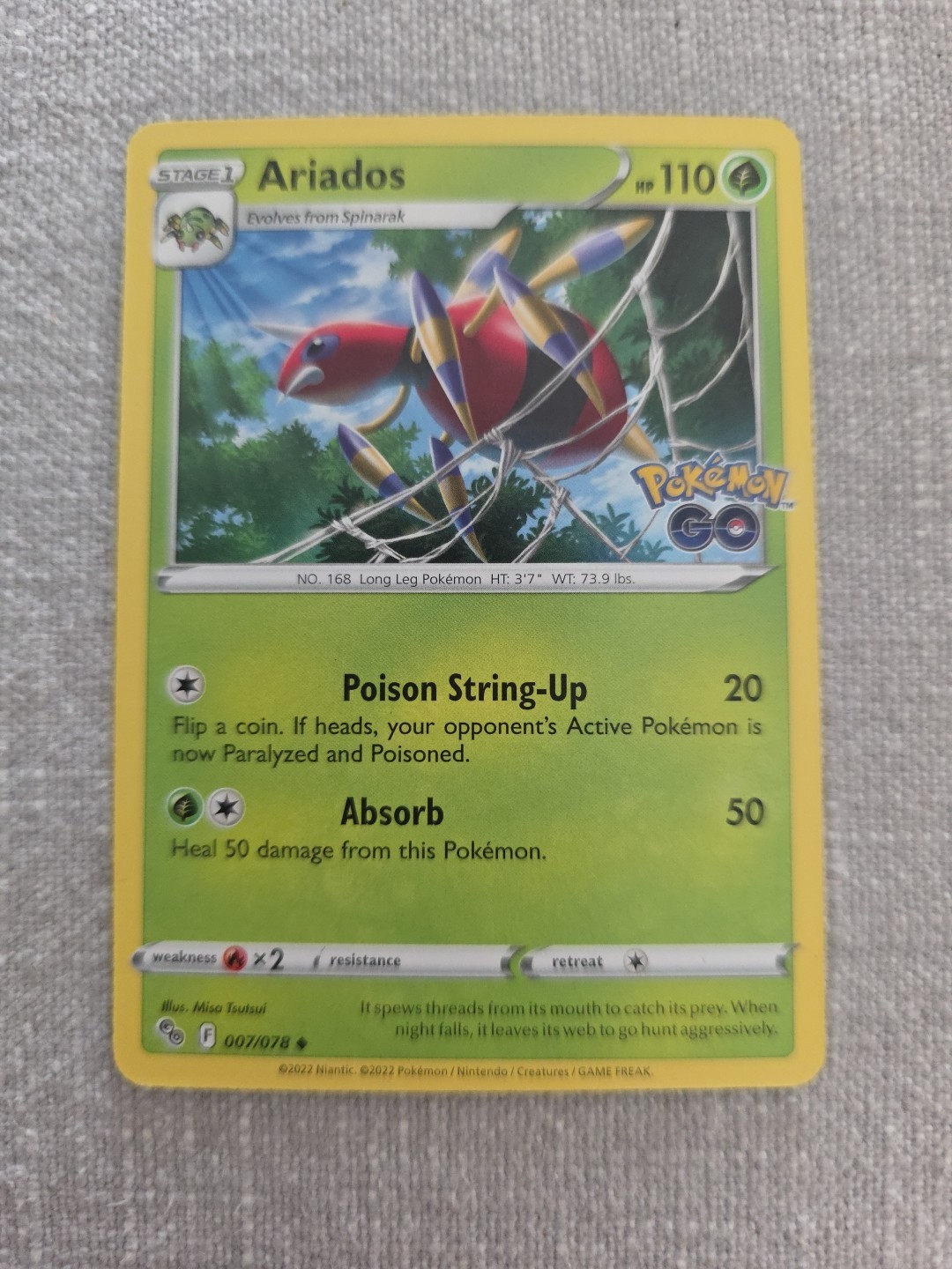 Ariados 007/078 Pokémon GO Regular