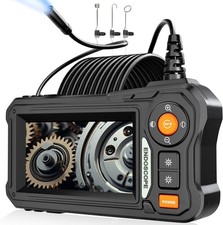 Boroscopio, Camara Endoscopica Hd 1080P Con Luz, Inspeccion De Pantalla De 4...