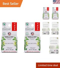 Dental Floss, Sponge Floss, Vanilla Mint, 55 Yards,  Non-Toxic Oral Care De...