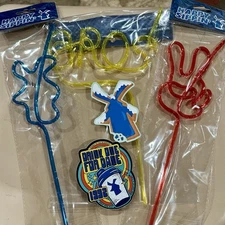 All 3 Brand New Dutch Bros Summer Crazy Straw Set June 2025 NIP + Sticker Extras