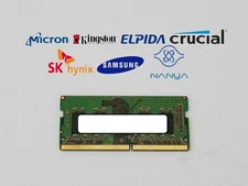 Lot of 5 Major Brand 8 GB DDR4-3200 PC4-25600 1Rx8 1.2V SO-DIMM Laptop RAM