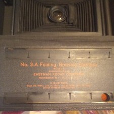 Eastman Kodak No. 3A Autographic Camera 1914-26 Folding Antique  Lens