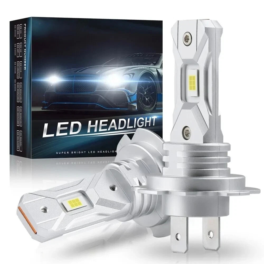 Ampoule H7 LED 60W pour feux de croisement voiture blanc 6000K