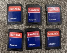 6 SanDisk MicroSD Micro SD to SD HC SDHC Adapter Readers - Used