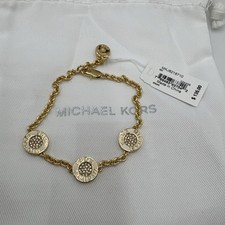 Michael Kors Gold Plated MK Signature Disc Of...