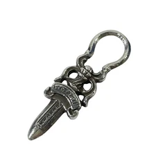 CHROME HEARTS Chrome Hearts Necklace Dagger #5 Zipper Pull Zip Charm Silver