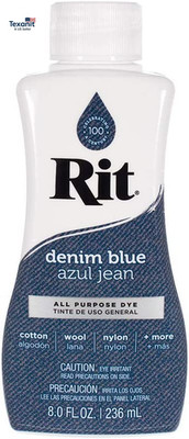 Rit Dye Liquid   Wide Selection of Colors   8 Oz. (Denim Blue)
