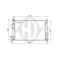 WasserküHler MotorküHler Aluminium FüR Mazda 3 Bl 1.6 MZR-CD Ford C-Max Ii