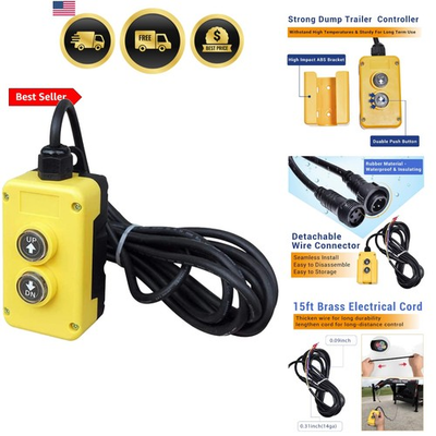 #ad 4 Wires Dump Trailer Remote Control Switch 12v DC Hydraulic Power Pump Unit f... $65.99