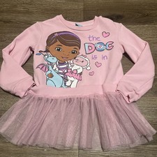 Disney Doc McStuffins Shirt Youth Girls Sz 6x Pink Tule
