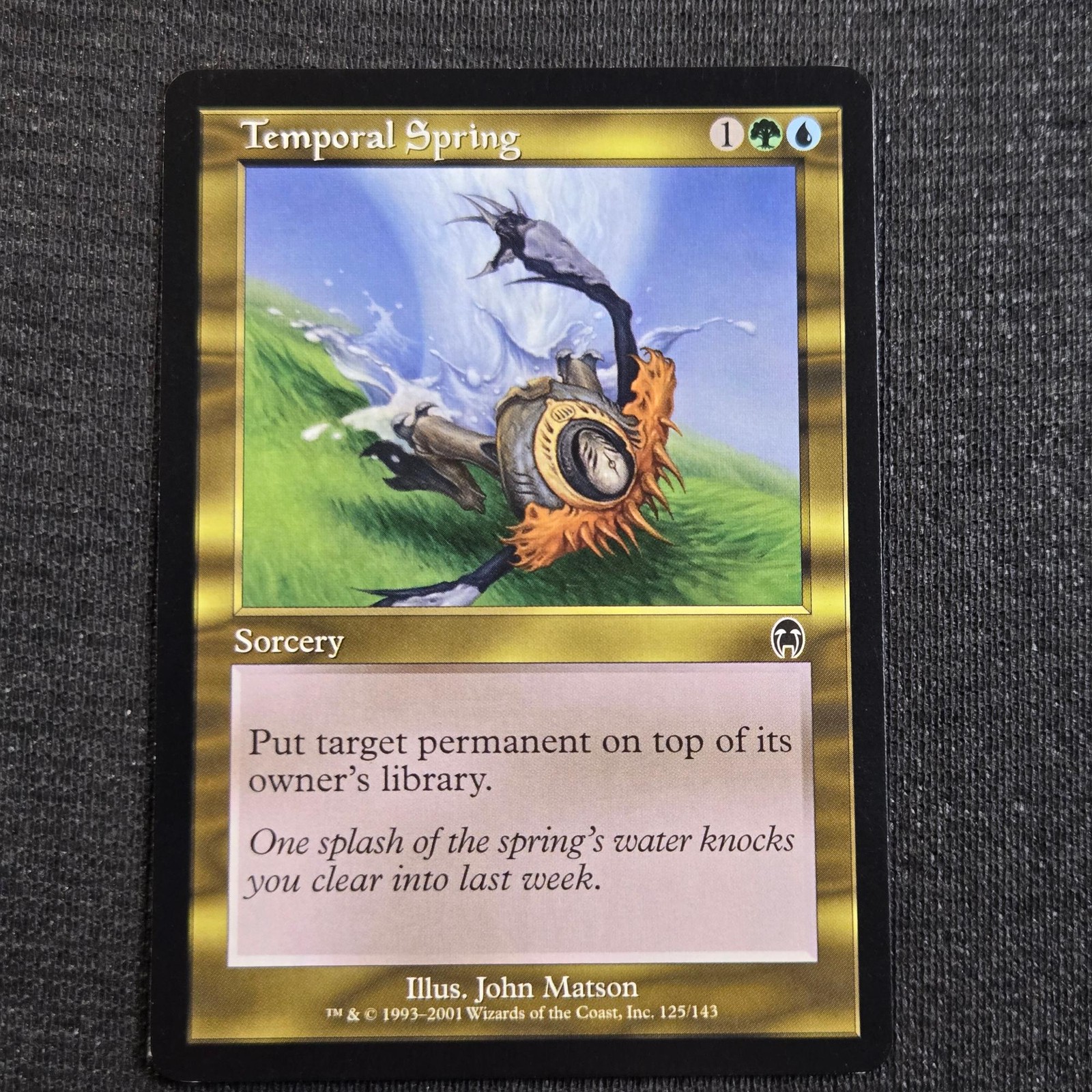 Magic: The Gathering Apocalypse Temporal Spring Common 125 Lightly Played