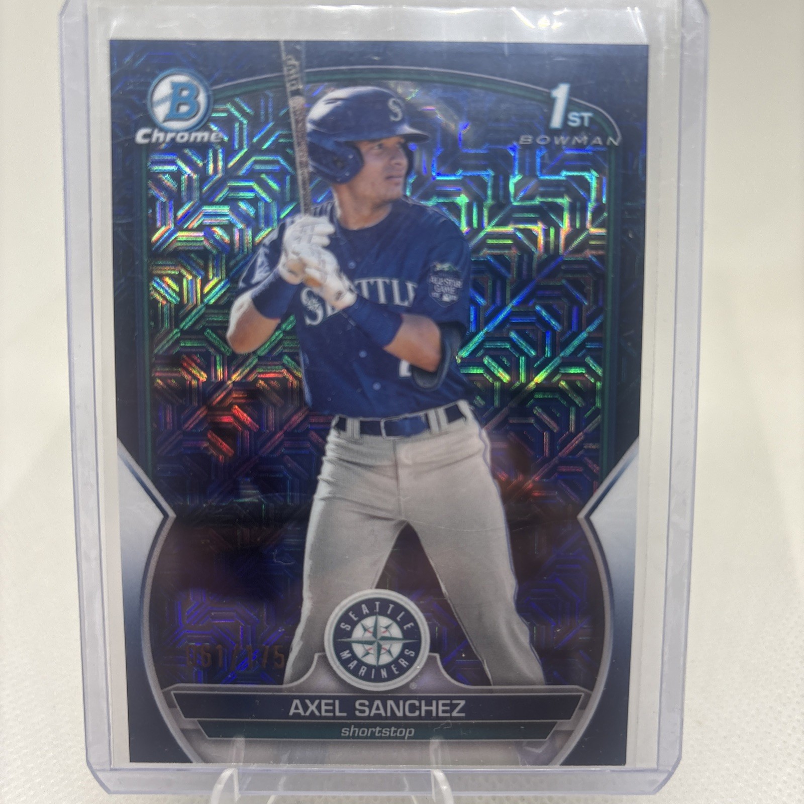 2023 Axel Sanchez 1st Bowman Chrome Navy Blue Mojo Refractor RC /175 🔥🔥🔥