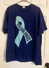 Port And Company Men’s Short Sleeve Tshirt Blue Size 2xl “stuttering Awareness”