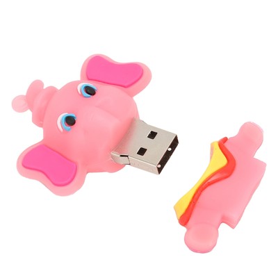 Cartoon U Disk Compatible Optional Memory Cute Elephant Memory Stick For Data CB