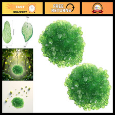 400 Pcs 15mm Green Acrylic Leaf Pendants Beads for Jewelry Making DIY Craft