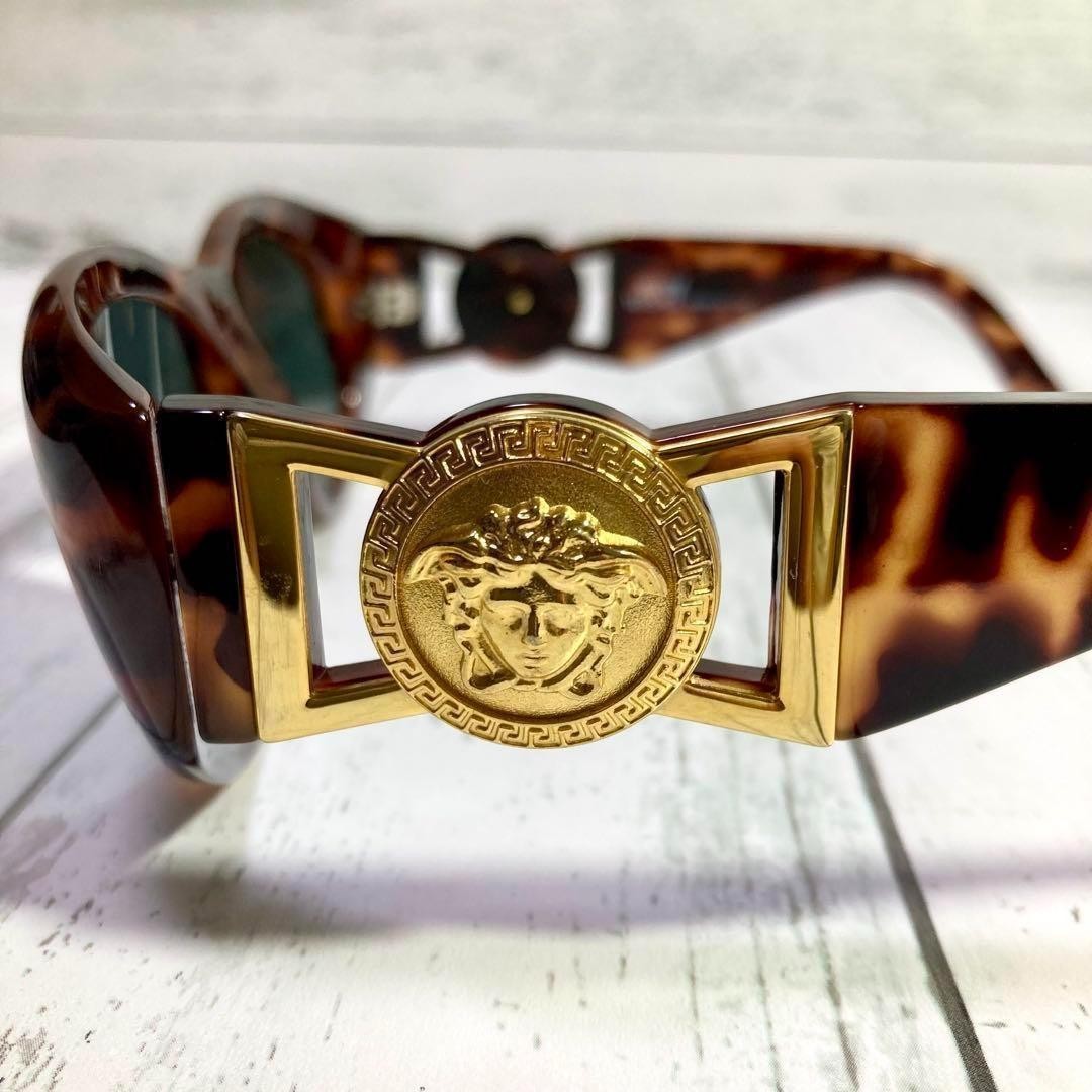 vintage Versace Medusa Sunglasses MOD 424 Col 869 brown gold with