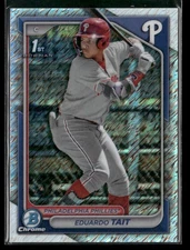 2024 Bowman Chrome Prospects Shimmer Ref #BCP-164 Eduardo Tait Phillies