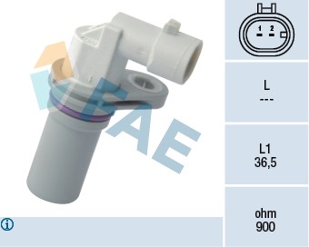 79170 CRANKSHAFT POSITION SENSOR FLYWHEEL SIDE FAE FOR SAAB 9-3,9-5 1.9L - Picture 2 of 5