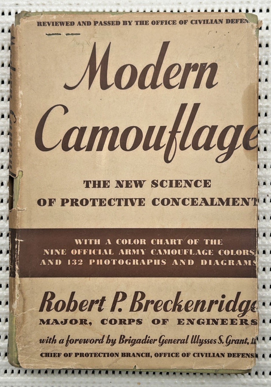 1942 World War II Modern Camouflage Hardcover DJ Illust. 1st Edition 280p