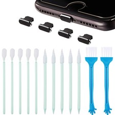 Phone Charger Port Cleaner Kit Anti-Clogging Mini Brushes Dust Remover Tools