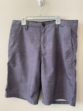 Men s Size 31 Hurley Gray Striped Phantom Board Shorts