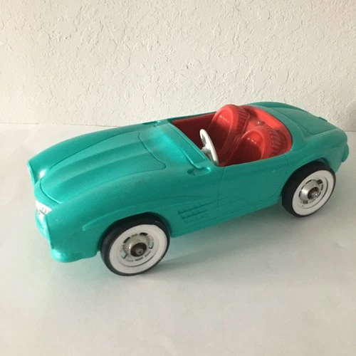 Vintage 1960s Irwin Mercedes Convertible Barbie Ken Doll  Car Amazing Aqua
