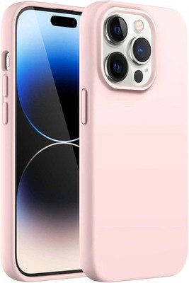 JETech Handyhülle   Silikon-Schutzhülle für das iPhone 14 Pro in Rosa
