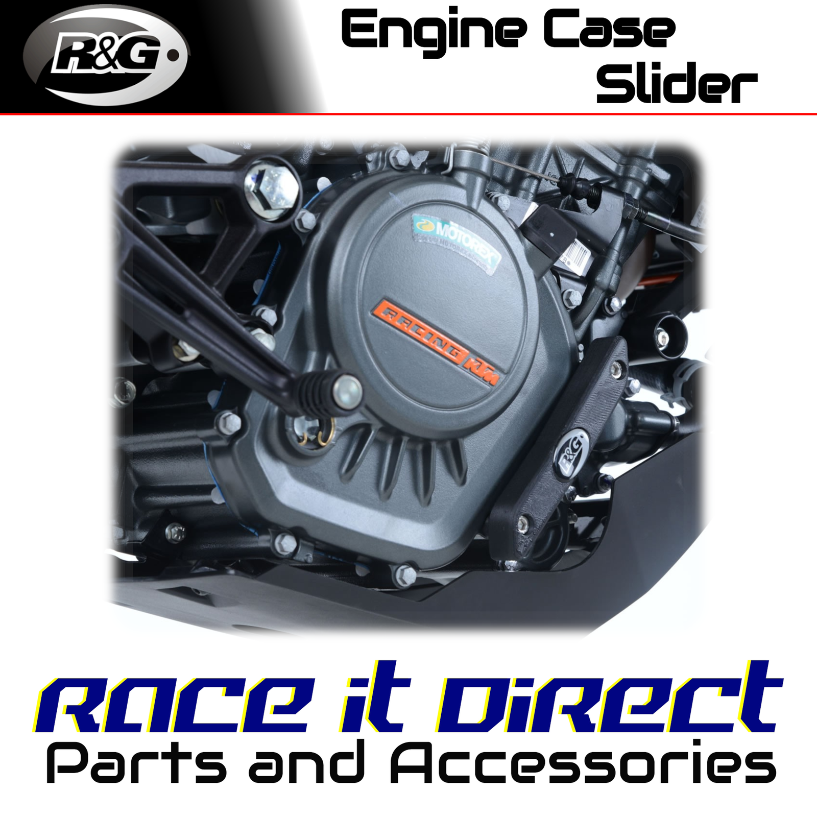 Engine Case Sliders for Husqvarna 125 Svartpilen 2021-2023 RHS R&G