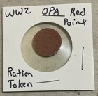 OPA Red Point Token War Ration WW2 Vintage Old Coin