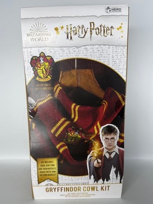 Harry Potter Gryffindor Kutte Schal Strickset mit Garn und Haus Patch