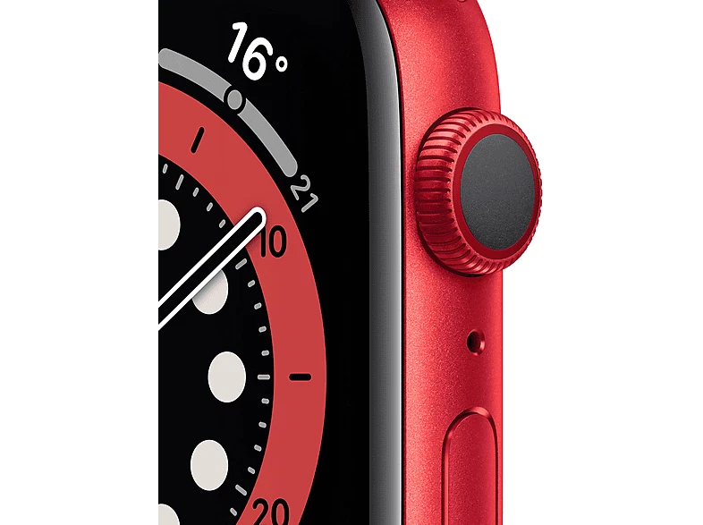 Apple Watch Series 6 (PRODUCT)RED, GPS+CELL, 44 mm, Caja de aluminio en rojo, Co - Imagen 2 de 4
