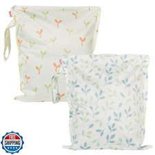 HECCEI Wet Dry Bag, 2-Pack Reusable Waterproof Wet Bagsfor Swimsuits and Baby