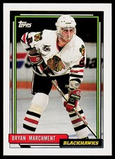 Bryan Marchment, 1992-93 Topps, #501, Chicago Blackhawks,