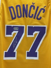 Luka Doncic Signed Los Angeles Lakers Basketball Jersey NBA PC COA