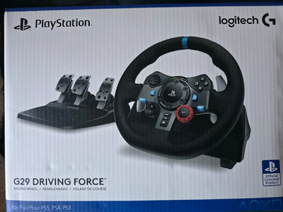 Logitech G29 Driving Force Rennlenkrad mit Pedalen, schwarz, PS5/PS4/PS3