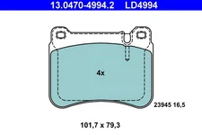 Front Axle ATE 13.0470-4994.2 Brake Pad Set, Disc Brake for Mercedes-Benz