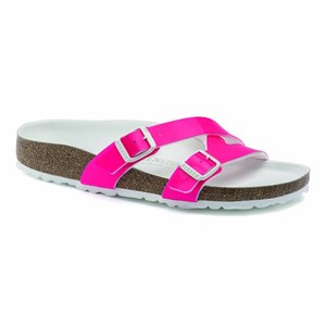 neon pink birkenstocks