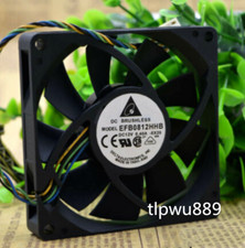 Delta EFB0812HHB 12V 0.4A 8015 8 cm 4-pin dual ball pwm temperature control fan