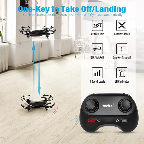 Mini Drohne mit HD Kamera FPV RC Drone mit 2 Akkus 2.4Ghz Ferngesteuerte Quad... - Bild 6 von 9