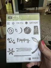 Stampin Up Happy Birthday  143995 Stamp Set Retired NEW