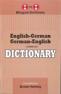 English-German & German-English One-to-One Dictionary by Berthold Hedwig ...
