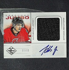 JAKOB SILFVERBERG /99 Auto Jsy RC  2012/13 Limited Freshman Jumbo #FJJS  Anaheim
