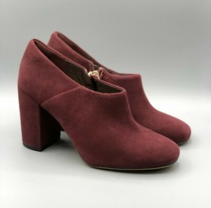 burgundy suede ankle boots uk