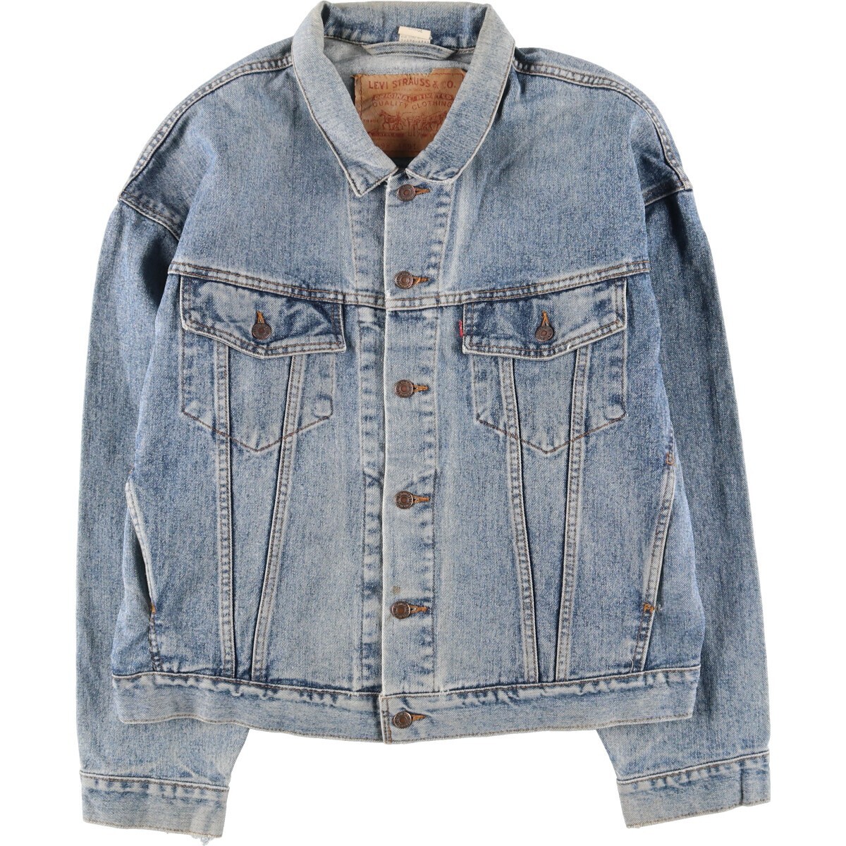 90'S Levi'S 70598-4891 Extra Large Patch Denim Jacket G Jean Made In Canada