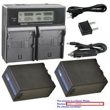 Kastar Battery LCD Dual Fast Charger for Sony BP-U65 U65 BC-U1 U2 Sony PMW-300