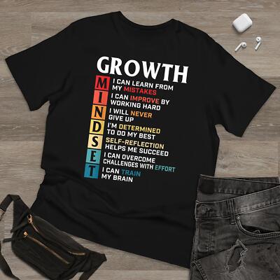 Growth Mindset Definition Vintage T Shirt Men Fashion 2023 Women T